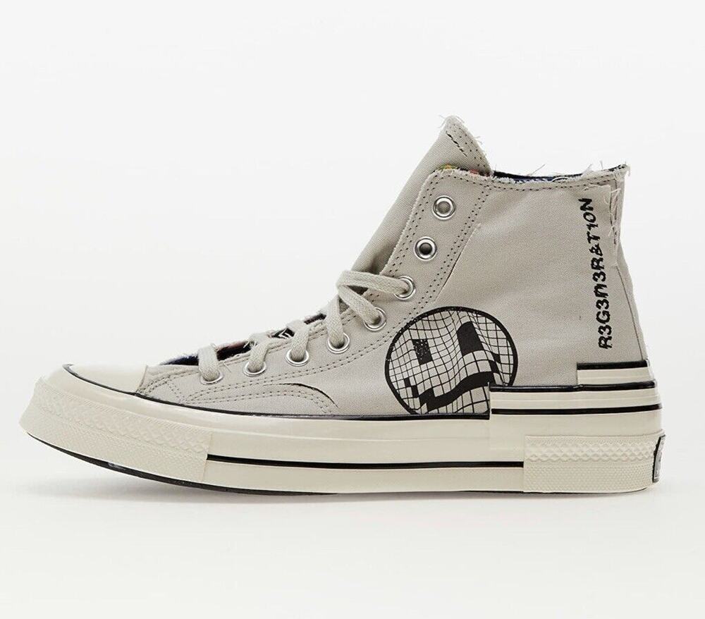 Converse Chuck 70 Trippy Heel All Star High Top Mens Sz 12 Canvas Shoes BONE